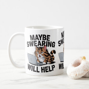 Vielleicht hilft das Schwitzen den Katzenbesitzern Kaffeetasse