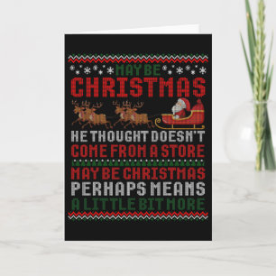 Vielleicht kommt der Weihnachtsgedanke nicht aus e Karte