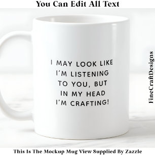 Vielleicht sehe ich aus, als höre ich gerade die 0 kaffeetasse