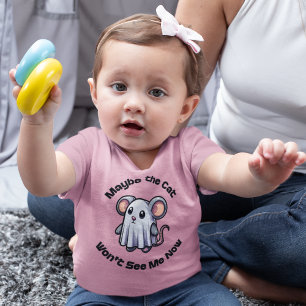 Vielleicht sieht mich die Katze jetzt nicht mehr Baby T-shirt