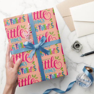 Vielleicht sind die kleinen Dinge eigentlich die g Geschenkpapier