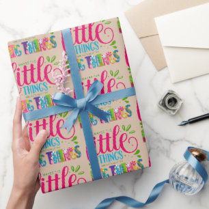 Vielleicht sind die kleinen Dinge eigentlich die g Geschenkpapier