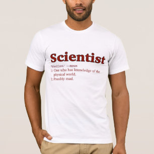 vielleicht wütendes Wissenschaftlert-stück - rot T-Shirt
