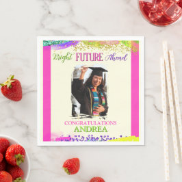 Vielversprechende Zukunft Vor Graduationsparty Serviette