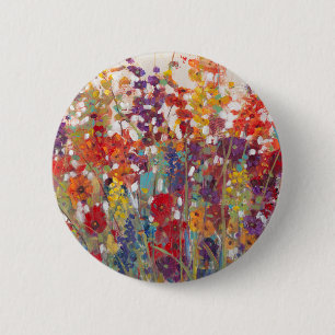 Vielzahl der Blumen Button