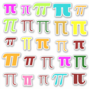 Vielzahl der griechischen Mathe-Symbole Aufkleber