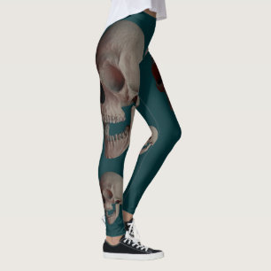 Vielzahl des Lachens der menschlichen Schädel Leggings