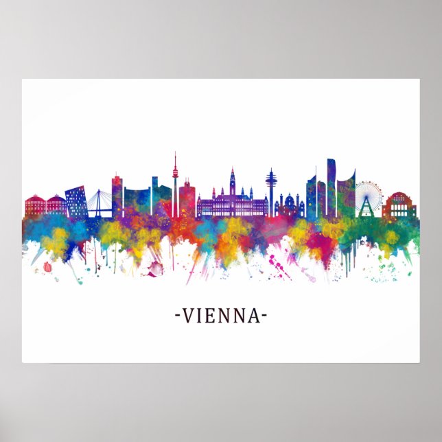 Vienna Austria Skyline Poster (Vorne)