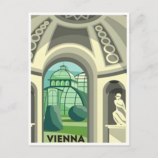 Vienna Austria Vintage Reisetourismus Souvenir Postkarte (Vorderseite)