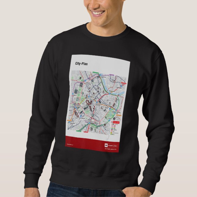 Vienna city plan sweatshirt (Vorderseite)