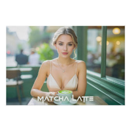 VIENNA - COFFEE HOUSE - MATCHA LATTE POSTER