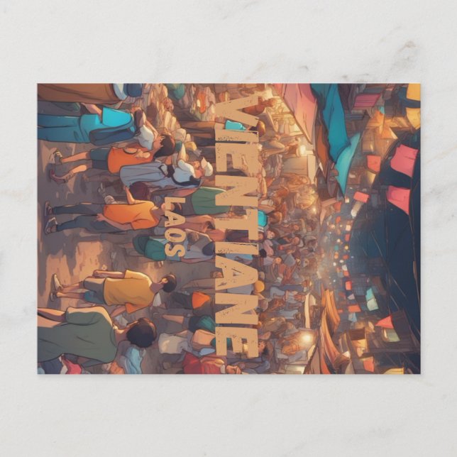 Vientiane Postcard Postkarte (Vorderseite)