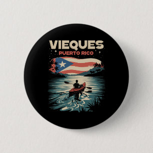 Vieques Puerto Rico Insel Souvenir Puerto-ricanisc Button
