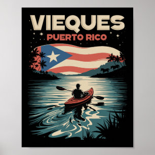 Vieques Puerto Rico Insel Souvenir Puerto-ricanisc Poster