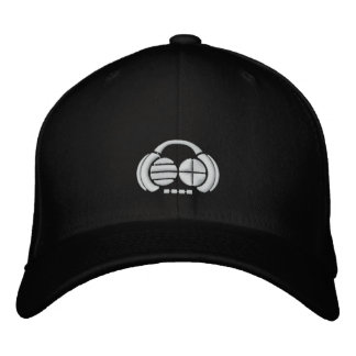 Vier4ths - Weißes Logo vorne/Seite Bestickte Baseballkappe
