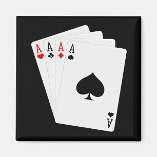 Vier-Aces-Magnet Magnet