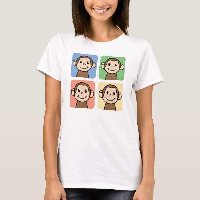 Vier Affen T-Shirt (Vorderseite)