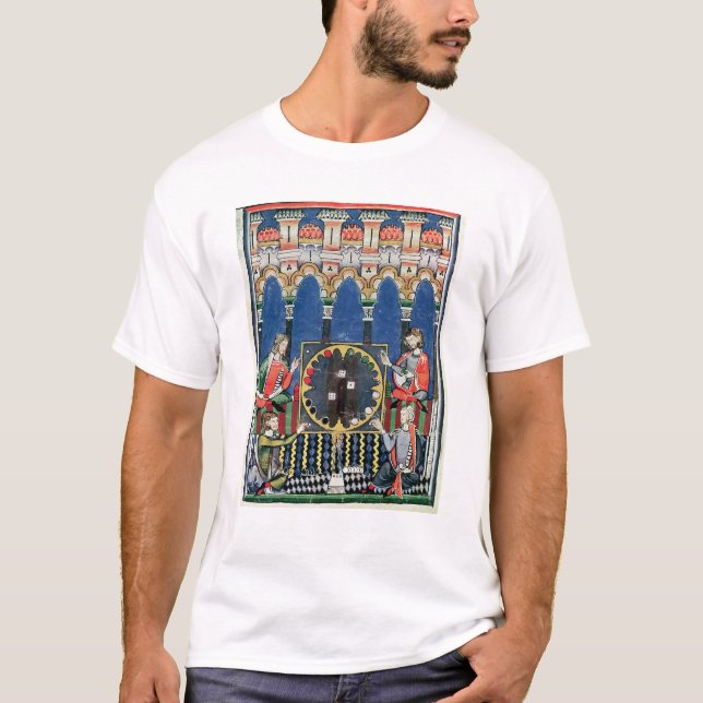 Vier arabische Backgammon-Spieler T-Shirt (Vorderseite)