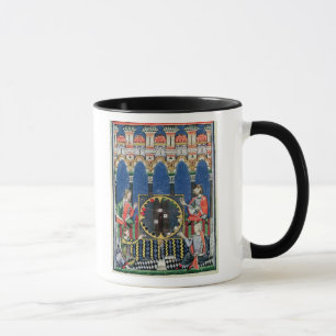 Vier arabische Backgammon-Spieler Tasse