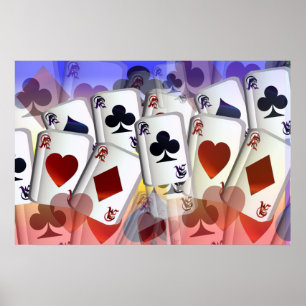 Vier Asse (Regenbogen) BG-Plakat Poster