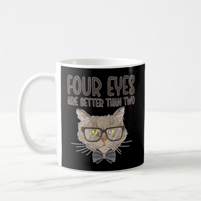 Vier Augenoptiker Optimierer Kaffeetasse (Links)