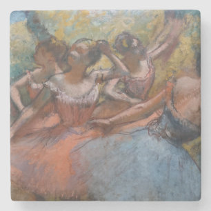 Vier Ballerinas auf Bühne (Ballett) (von Edgar Deg Steinuntersetzer