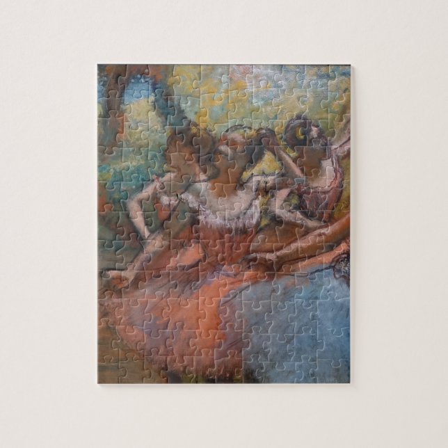 Vier Balletttänzer auf Bühne von Degas (Vertikal)