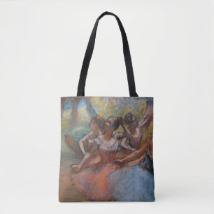 Vier Balletttänzer auf Bühne von Degas Tasche