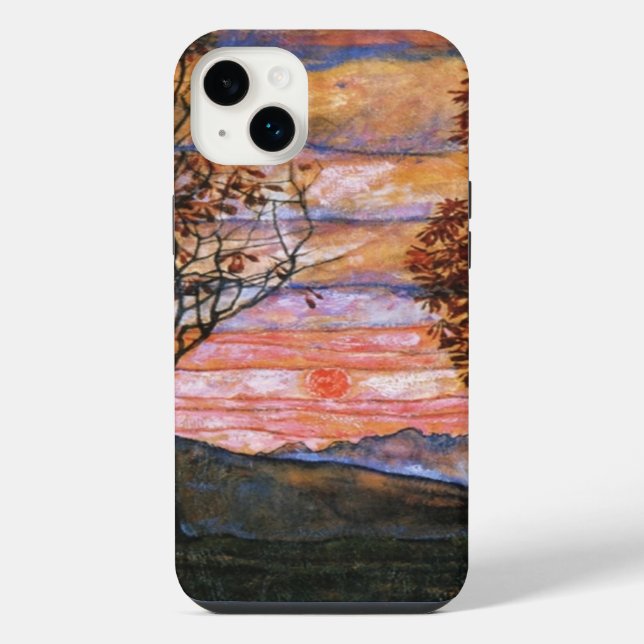 Vier Bäume iPhone Hülle (Rückseite)