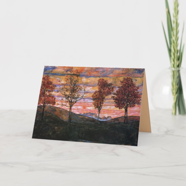 Vier Bäume Karte (Vorderseite)