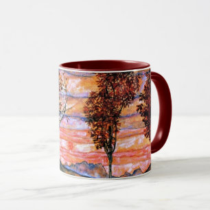 Vier Bäume, Kunst von Egon Schiele, Tasse