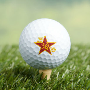 Vier Beine gut Golfball