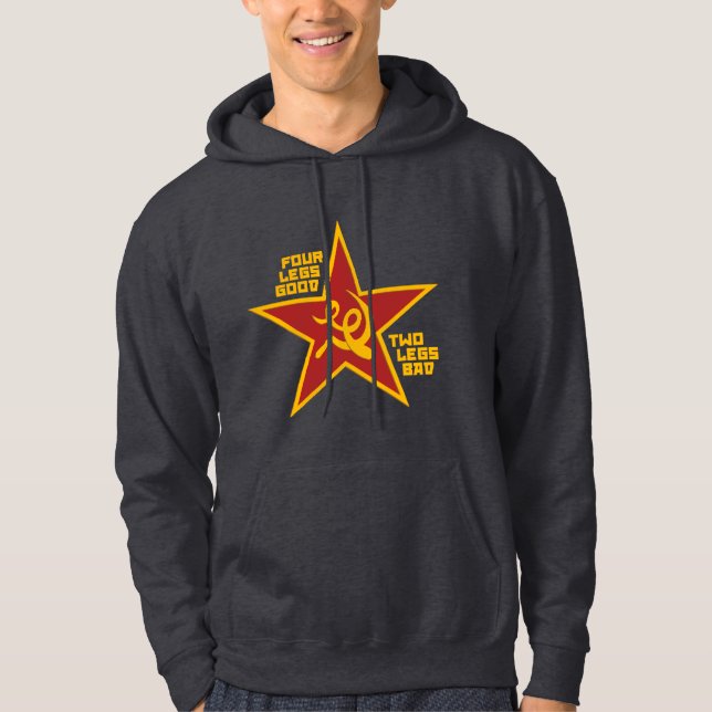 Vier Beine gut Hoodie (Vorderseite)