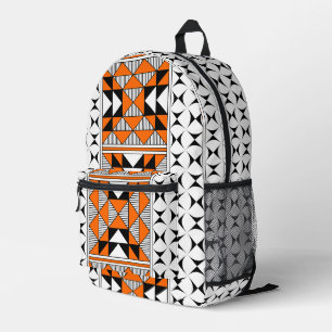 Vier Berge in Orange Bedruckter Rucksack