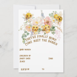 Vier Bienen treffen Party Einladung