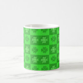 Vier-Blatt Iren-Klee Kaffeetasse