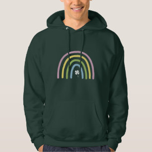 Vier-Blatt-Klee-Regenbogen-St.-Patricks-Tag  Hoodie
