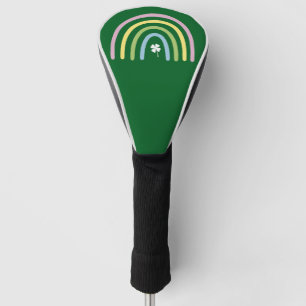 Vier-Blatt-Kleeblatt-Regenbogen St. Patrick's Day Golf Headcover