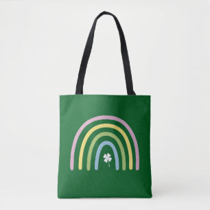 Vier-Blatt-Kleeblatt-Regenbogen St. Patrick's Day  Tasche