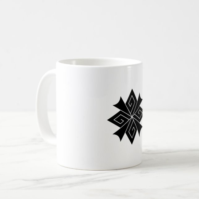Vier Blitze mit Donnern Kaffeetasse (Vorderseite Links)