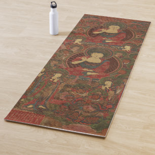 Vier Buddhas im reinen Land-Buddhismus Yogamatte