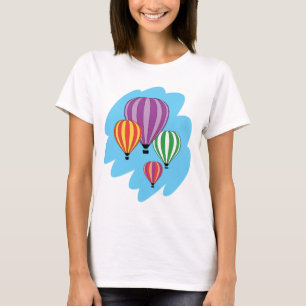 Vier bunte Heißluft-Ballone T-Shirt