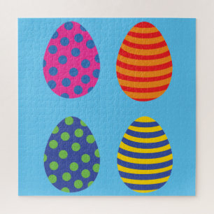 Vier bunte Ostereier
