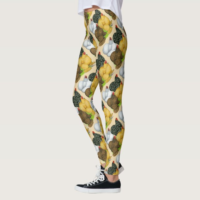 Vier Cochin Hens Leggings (Links)