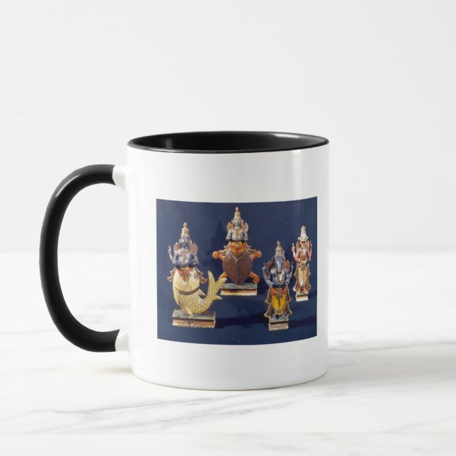 Vier der Inkarnationen von Vishnu Tasse (Links)