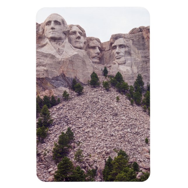 Vier des Mount Rushmore Magnet (Vertikal)