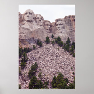 Vier des Mount Rushmore Poster