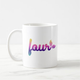 Vier Design Kaffeetasse