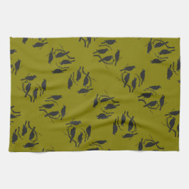 Vier, die Vögel ausschalten Stift 2 Geschirrtuch