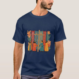 Vier, die Vögel nennen, die Evangelien schneiden S T-Shirt